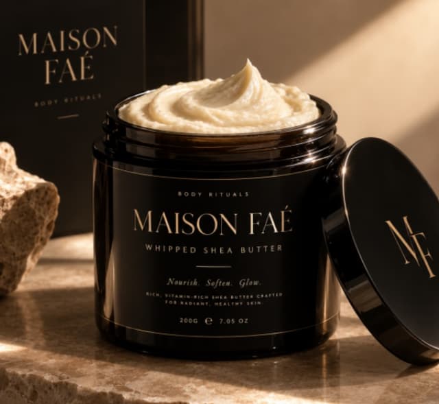 Jar of Maison Faé whipped shea butter